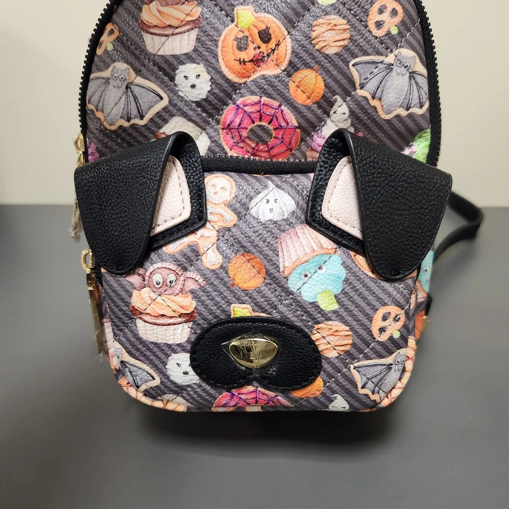 Betsey Johnson Sweets Dog XOBAYBEE Halloween Mini Backpack Purse New - Picture 2 of 8